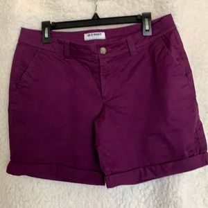 Old Navy plum colored cuffed shorts!